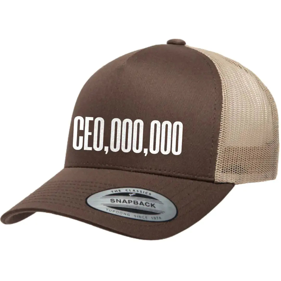 CEO.0000.000 Retro Embroidered Snapback Trucker Hat