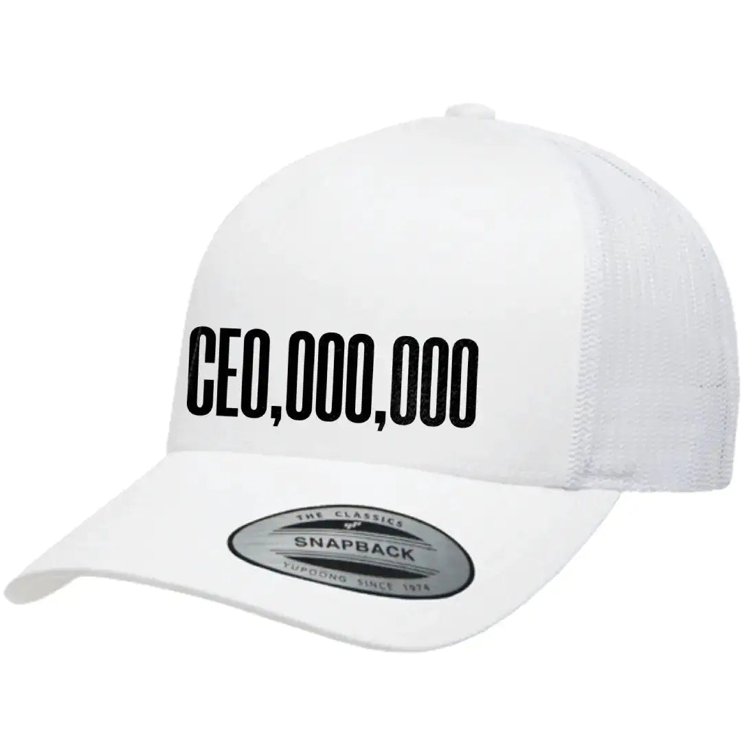 CEO.0000.000 Retro Embroidered Snapback Trucker Hat
