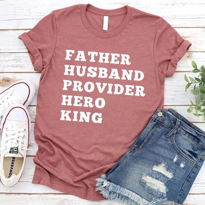 Father Graphic Tee – Unisex Inspirational Dad Shirt