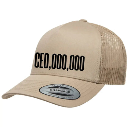 CEO.0000.000 Retro Embroidered Snapback Trucker Hat