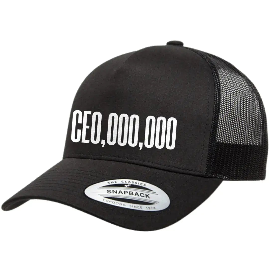 CEO.0000.000 Retro Embroidered Snapback Trucker Hat