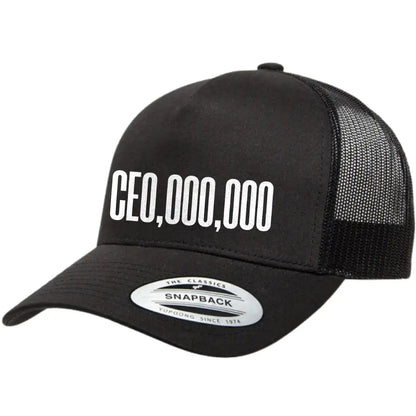 CEO.0000.000 Retro Embroidered Snapback Trucker Hat